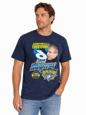 Vintage 2005 Mark Martin Farewell Tour NASCAR T-Shirt